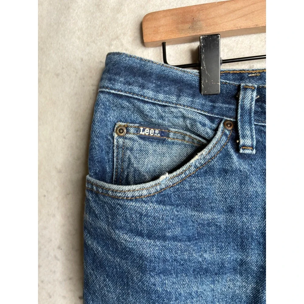 Lee Mens Regular Fit Straight Leg Blue Denim Jeans 36x31 Medium Wash 2020389